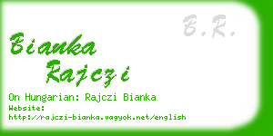 bianka rajczi business card